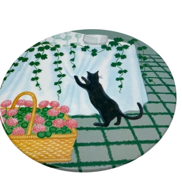 Cat Trivet Plate Vintage Melamine by Mebel Italy - Picture 3 of 11